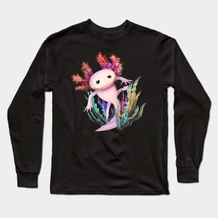 Cute Axolotl Long Sleeve T-Shirt